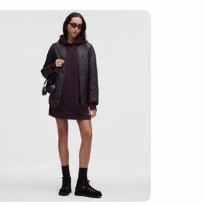 Lululemon Black Plum Sweatshirt Dress